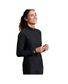 TSHIRT FEMME COL ZIP COMFORT 5 NOIR