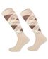 CHAUSSETTES DESIGN KARO BEIGES