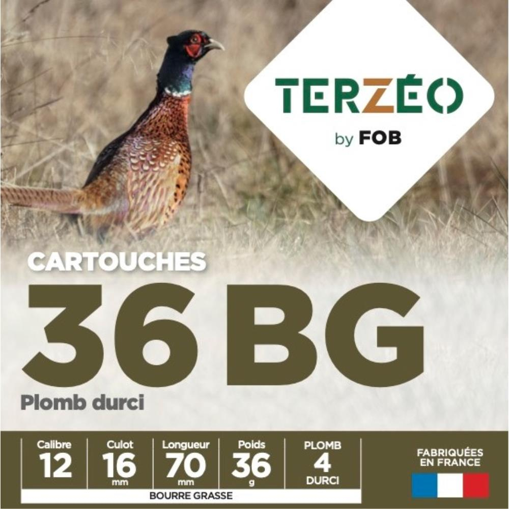 CARTOUCHES T E 12 36 BG X25 TERZEO CHASSEURS Terres Eaux