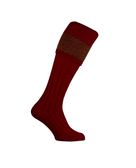 CHAUSSETTE PENRITH OLIVE BURGUNDY