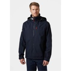 VESTE IMPERMEABLE CREW HOOD MARINE