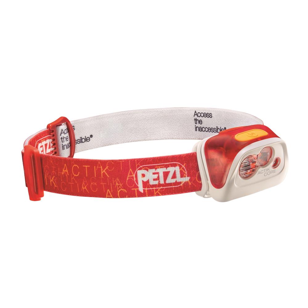 Lampe frontale Petzl ACTIK CORE - 450 lumen - avec batterie Core  rechargeable - rouge