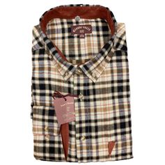 CHEMISE FLANNELLE NOIR ORANGE